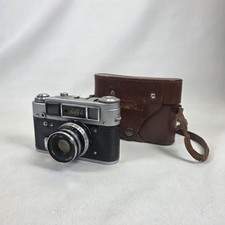 Vintage camera, Fed 4 Rangefinder 35 mm film USSR , with original case. Untested