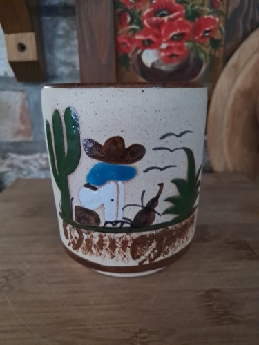 Mexican pottery mug - pottery,
