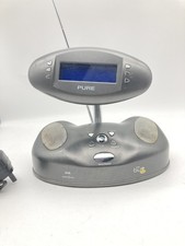 Pure The Bug Digital Radio & Alarm Clock Tested and Working With Power Adapter