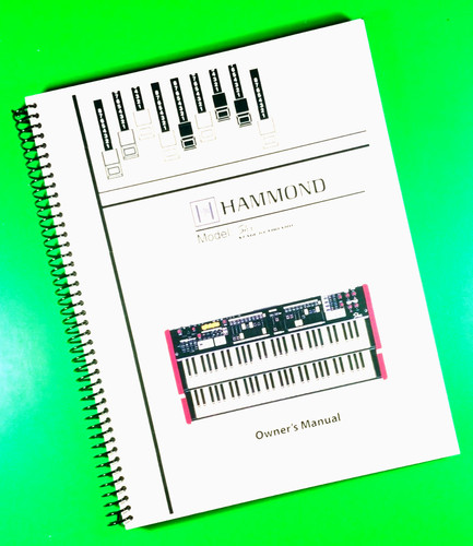 Owners manual for hammond skx - owners,
