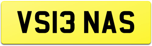 Siena car reg number plate - number,