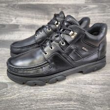 Mens Vintage Kickers UK 12 Moccasin Boots Black Retro Classic EU 47 - 90s