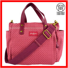 Cath Kidston Cross Body Bag Handbag Small Tote Shadow Flowers Canvas Cotton CN81