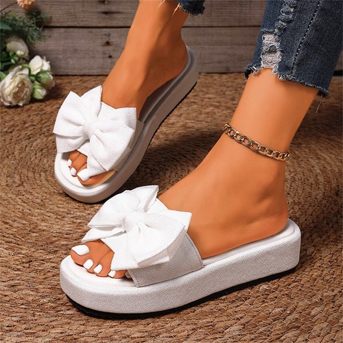 Women slides sandals bowknot - slides,