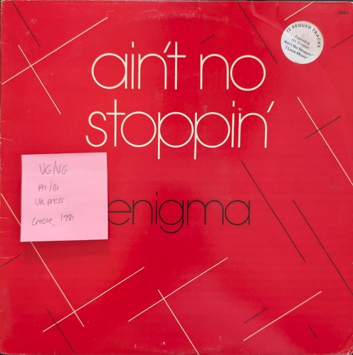 Enigma ain stoppin vinyl - ain't, no