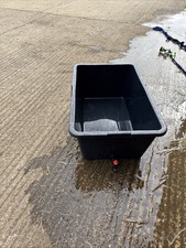 90 Litre Solid Plastic Tub With Tap For Hay Soaking 