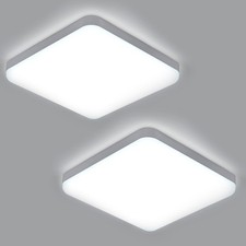 2X LED Ceiling Light 6500K 36W