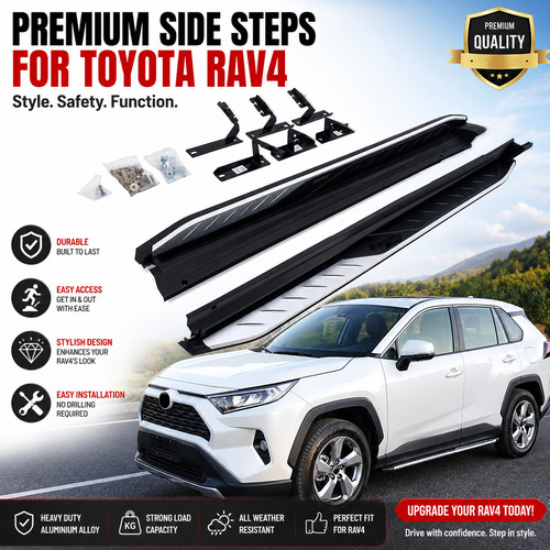 Running boards side - side, steps