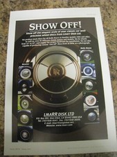 WHEEL DISCS LMARR DISK LTD CLASSIC CAR BENTLEY ROLLS-ROYCE ADVERT A4 FILE 26