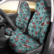 Blue Floral Waterproof Car