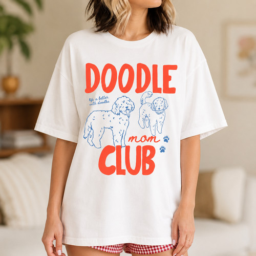 Doodle mom club shirt - doodle,