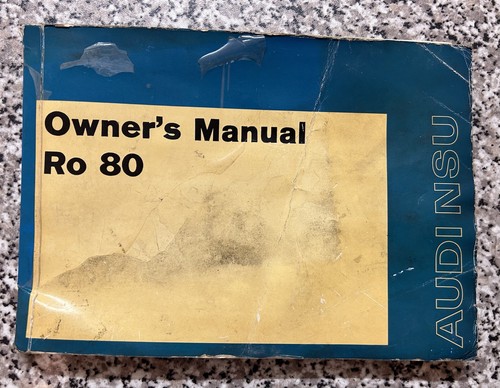 Nsu ro80 original - nsu,