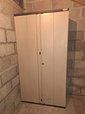 Large fire proof filing cabinet cupboard with double doors  191 x 100 x 50 cm