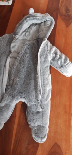 Grey babys all one snowsuit - all, in