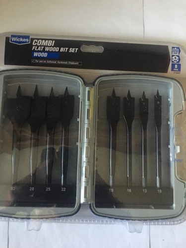 8pc flat wood drill - 8pc.,