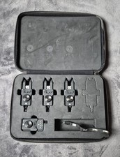Prologic Custom Black Smx Mk2 Bite Alarms x 3 With Receiver And Case