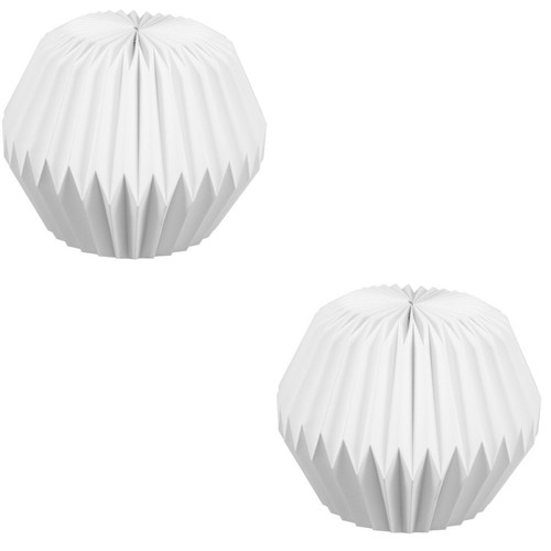 2pcs white paper light shades - 2pcs,