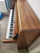 Fuchs & Mohr Upright Piano, Brown Mahogany