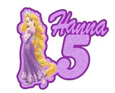 Personalised Rapunzel Cake Topper, Birthday Party Cake Topper, princess theme
