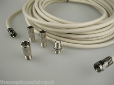 10m white universal coax - white, rf