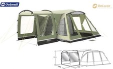 Outwell Oakland XL Family Tent Bundle -including Footprint/Carpet and Side Porch