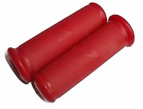 Vespa red twist handle - vespa, 7/8"red