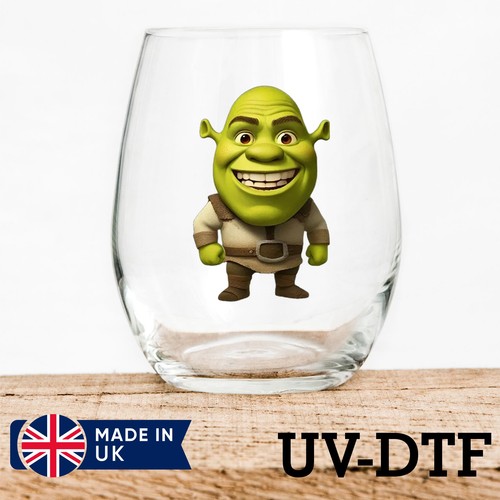 Shrek 8pcs dtf stickers - uv,