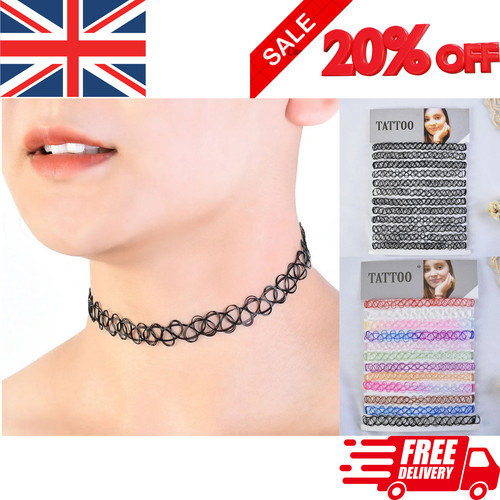 12pcs tattoo choker - 12pcs,