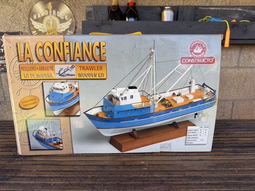 Wooden fishing boat model kit - wooden,