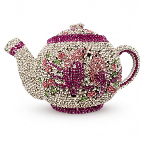 Orene teapot parrot - parrot, crystal
