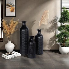 3x Standing Vases Decor