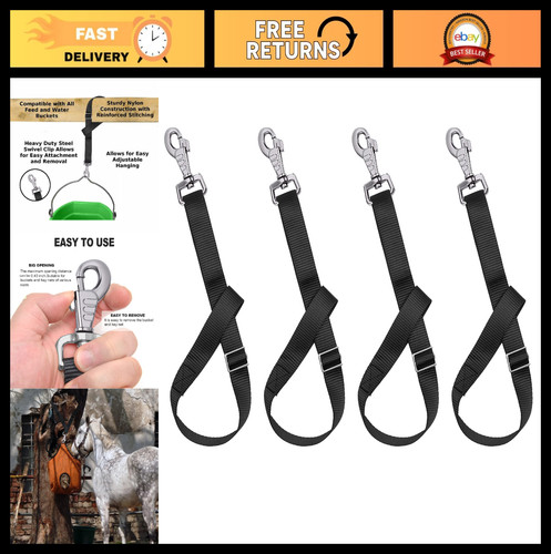 Adjustable nylon horse bucket - adjustable,