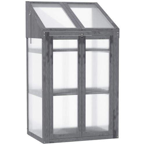 Outsunny wooden greenhouse - outsunny,