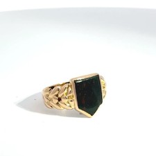 Antique 18ct gold shield - gold,