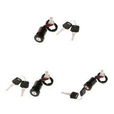 Gazechimp 3x Ignition Lock Cylinder Fit for ATV Quad & Dirt Bikes 50cc 150cc