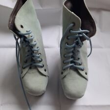 Jeffrey Campbell Blue Suede Lita Boots