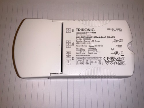Tridonic 35w 700 - lc, 700/800/1050ma