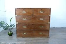 Large Military Campaign Chest of Drawers