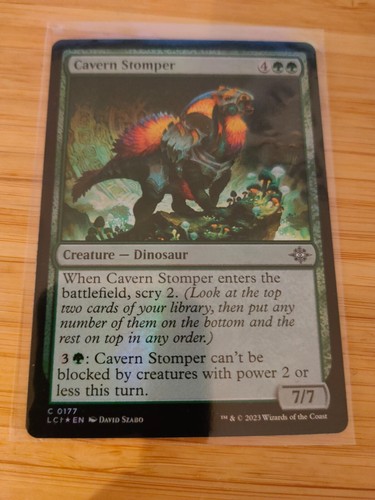 Mtg cavern stomper 0177 - cavern, (foil)