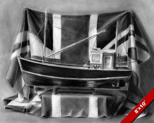 English fishing trawler model - fishing,