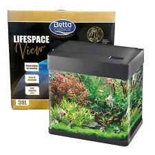 Betta Choice Lifespace View 30 Litre Aquarium Black Fish Tank Starter Kit