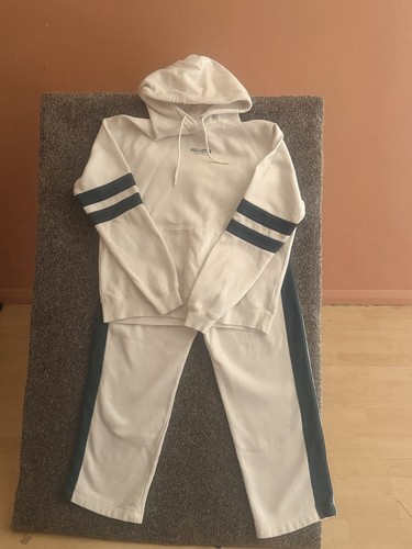 Hollister white tracksuit set - tracksuit,