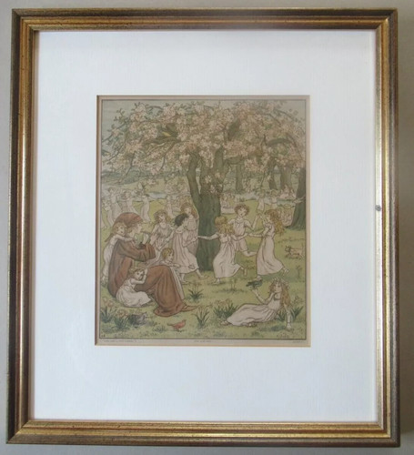 Antique woodcut engraving kate - antique,