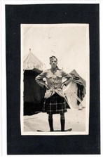 Vintage photograph of a WW1 Scottish soldier at Gallipoli (C93735)