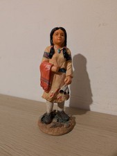 Native American Indian Women Figure Ceramic Statue 6.5"