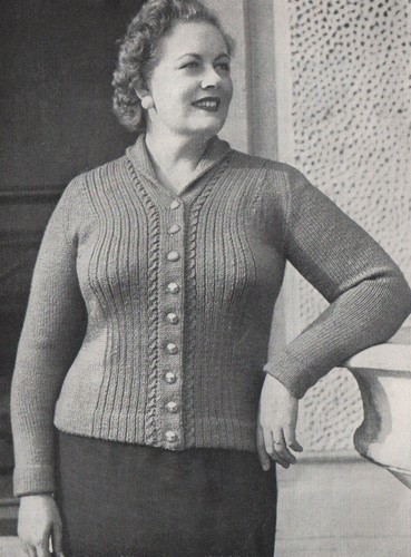 Knitting pattern vintage - pattern, 1940s