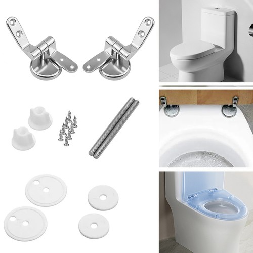 Toilet seat hinges pair - toilet, of