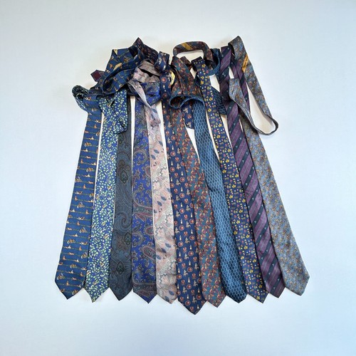 Job lot vintage silk ties - 11,