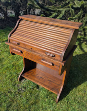 Swedish Roll Top Mid Century Oak Desk  -Delivery Available 