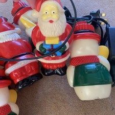 Christmas Blow Mould Lights Santa Father Christmas Snowman